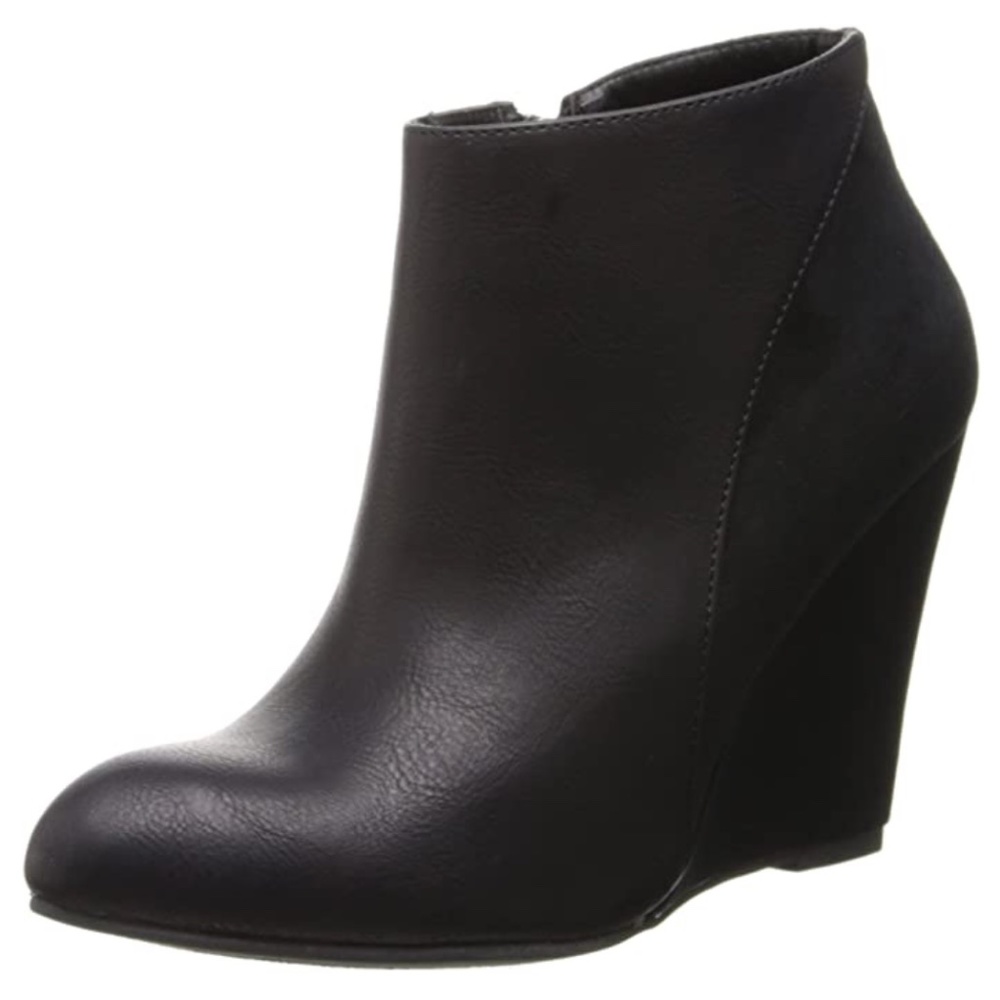 Madden Girl Zumba Black Paris Wedge Bootie